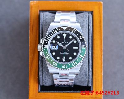 ROLEX GMT  904L Steel 3186/3285 Movement 40MM Black Watch